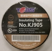 TOBS excellent PVC insulation tape 18mm lead- free electrical insulation tape waterproof flame retardant insulation black tape