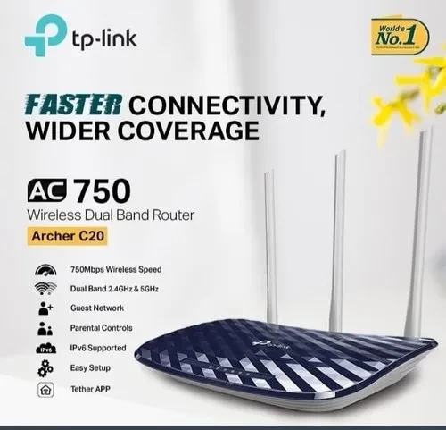 TP Link C20 Dual Band AC750 Wi Fi Router